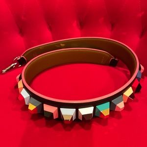 fendi studded leather strap you